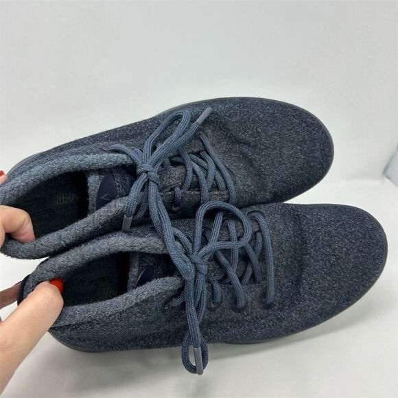 Allbirds Men's Blue Wool Runner-Up Mizzles High Top Sneakers Size 11 - Picture 12 of 14